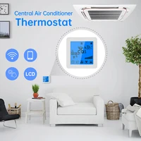 Smart Device Central Air Conditioner Thermostat Temperature Controller 4 Speed Fan Coil Unit Programmable Temperature Controller