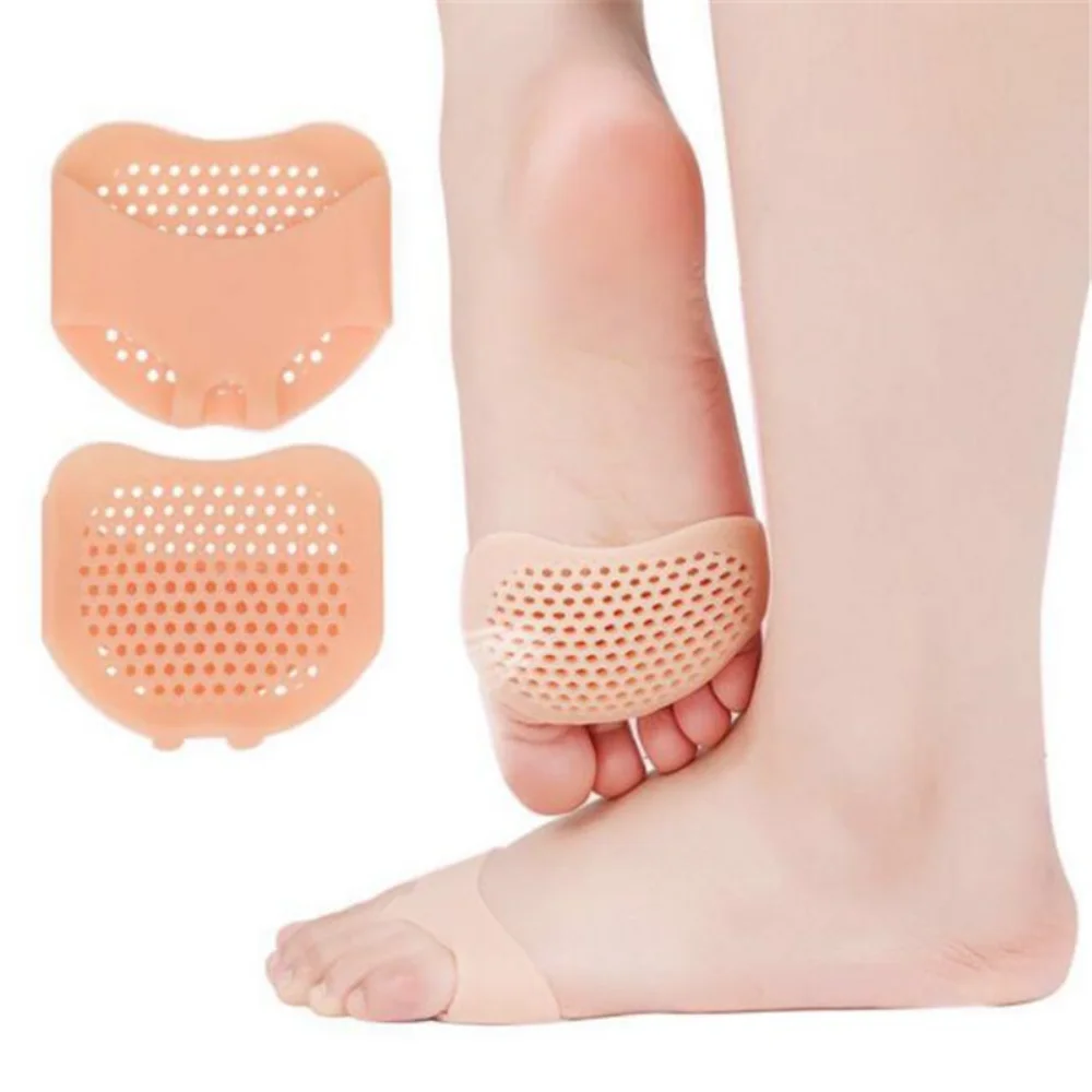

Silicone Forefoot Metatarsal Pads Pain Relief Orthotics Foot Massage Insoles Anti-slip Protector High Heel Elastic Cushion Soles