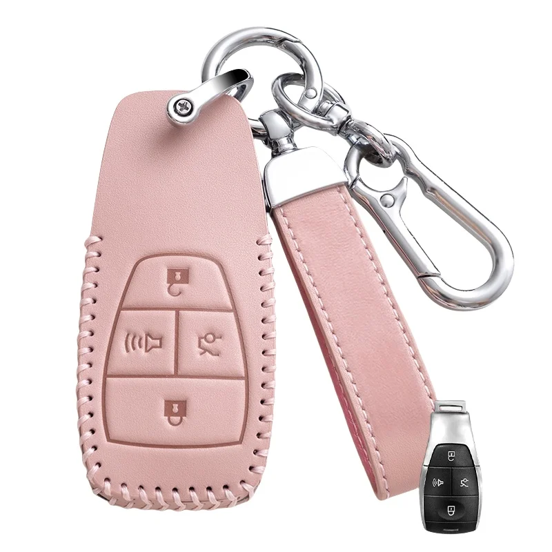 Кожаный чехол для ключей автомобиля Oli сумка BAIC X7 BJ40 Senova D50 D70 X55 X65 EU5 EU7 защитный
