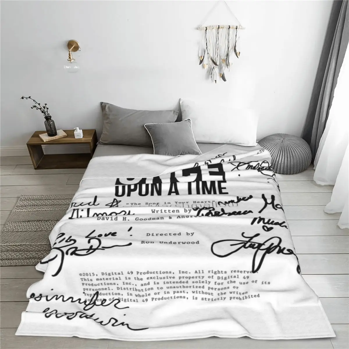 Ouat сценарий 620 одеяло покрывало на кровать кавайное аниме Ins Wind