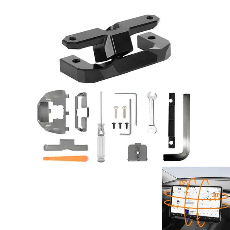 

For Tesla Model 3 Model Y Screen Swivel Mount Bracket Center Console GPS Navigation Screen Rotating Holder