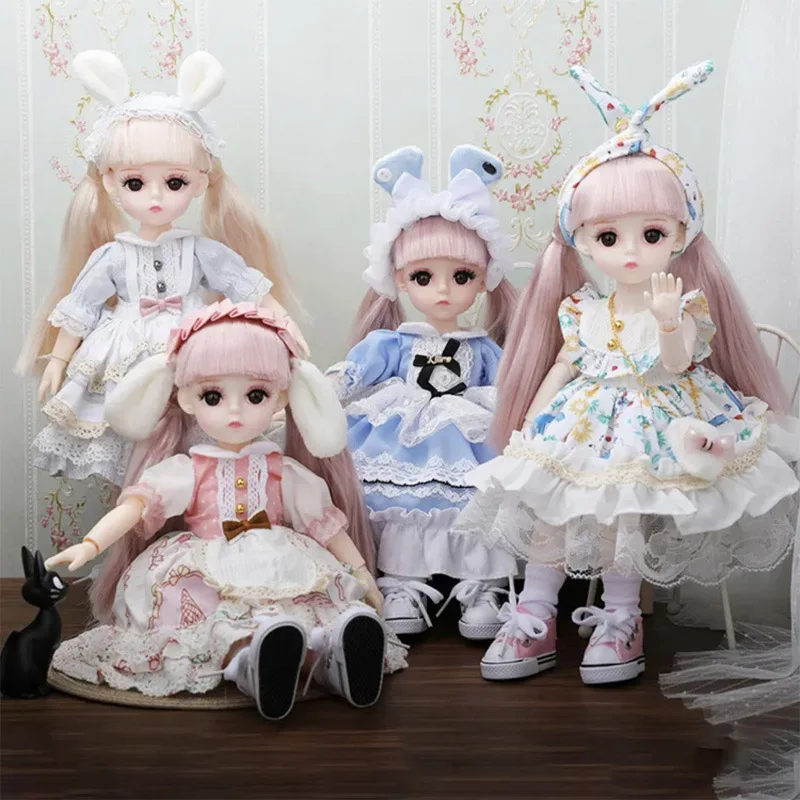 

30cm Doll Girl Toys Simulation Doll 6 Points BJD Princess Dolls Joints Movable