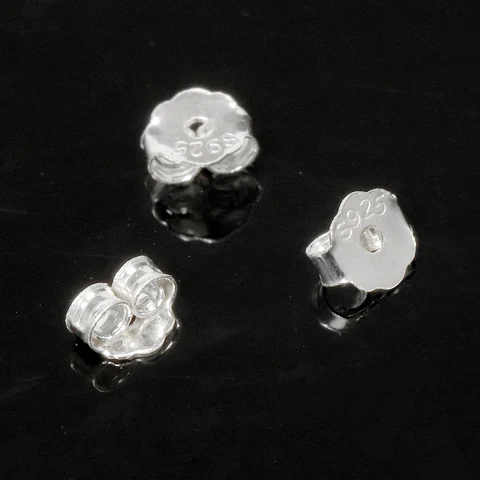 Сережки-гвоздики из серебра 925, набор 20 шт., MOONMADE