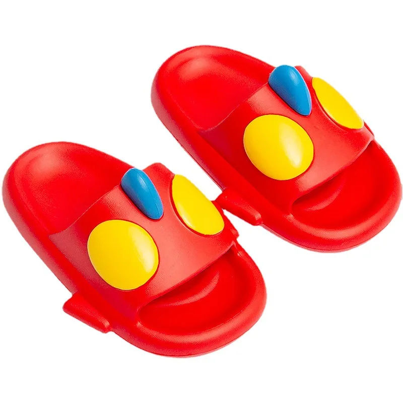

Летние Нескользящие шлепанцы для мальчиков, на плоской подошве