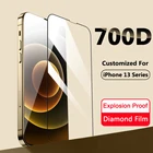 700D Защитное стекло для экрана для IPhone 13 12 11 Pro MAX X XS Max XR, закаленное стекло для IPhone 7 8 Plus 6, защитная пленка