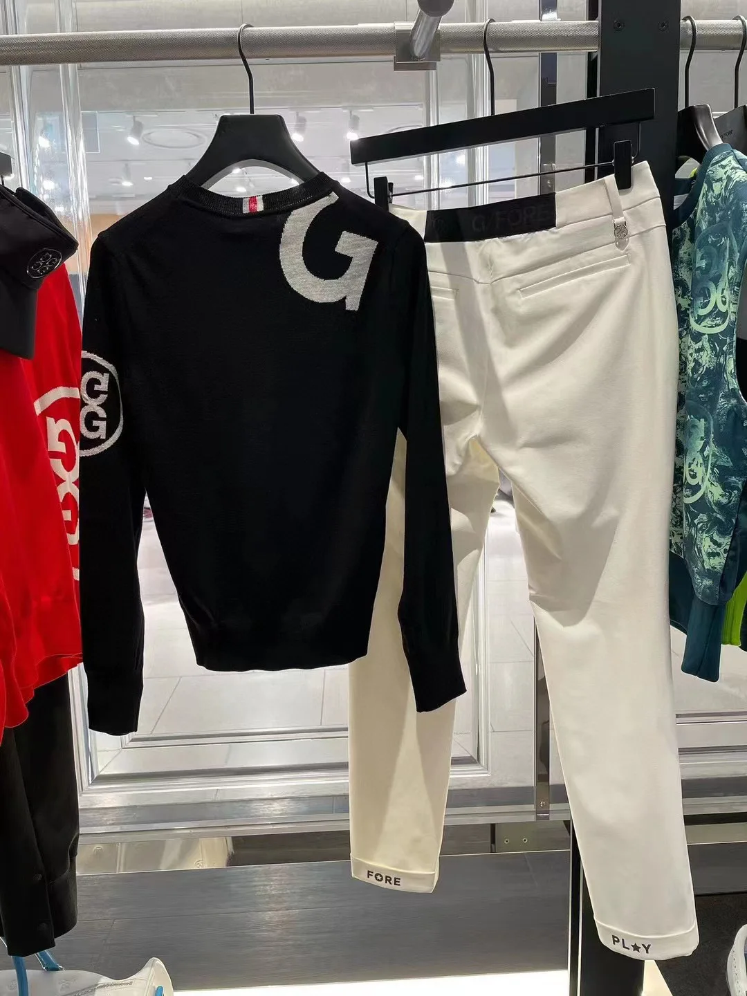 Autumn winter new golf ladies long sleeve sweater T-shirt knit fashion trend simple sports jersey women soft and comfortable