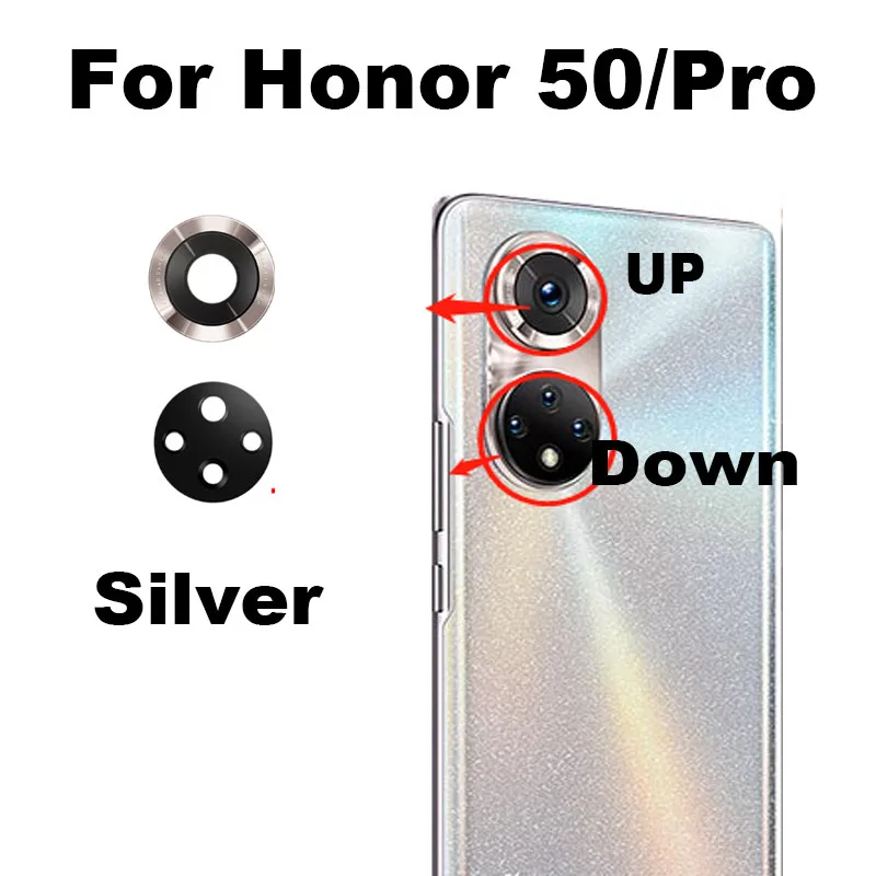 

Оригинальный стеклянный объектив для задней камеры Huawei Honor 50 Pro, стекло для задней камеры с клейким стикером