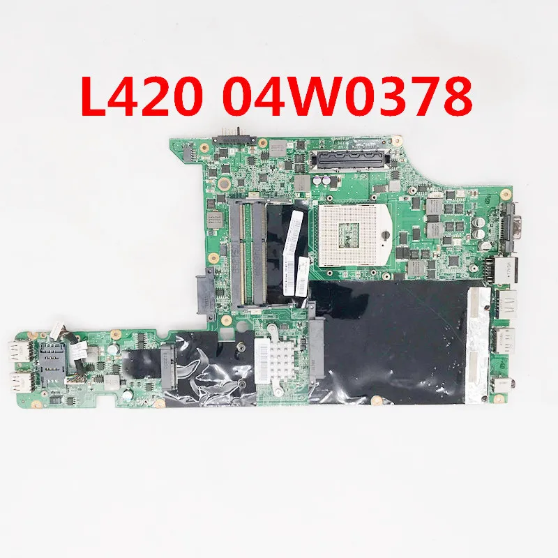 Mainboard For IBM ThinkPad L420 P/N: 04W0378 Laptop Motherboard DAGC9EMB8E0 HM65 UMA HD DDR3 100% Full Tested ok