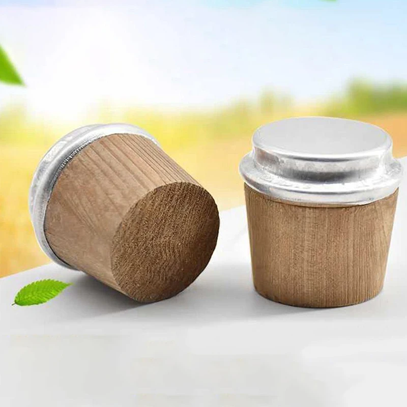 2Pcs Safe Durable Vacum Flask's Cork Plug Wood Thermos Stopper Sealed Lid Cap Bottle Cork Plug Replace ​Kettle Accessories Tool