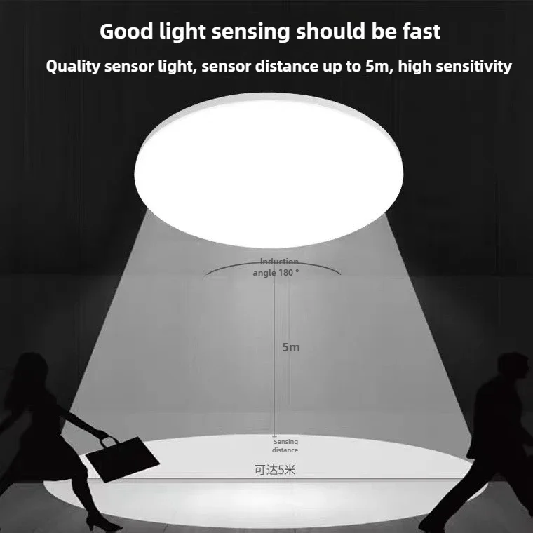 Умный светодиодный потолочный светильник с радаром движения голосовой датчик