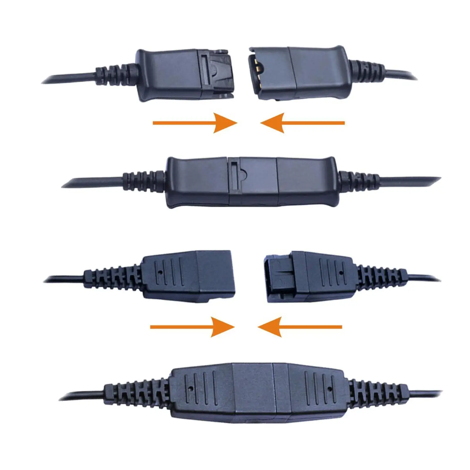 Быстросъемный Кабель-адаптер с USB-гарнитурой и регулировкой громкости для