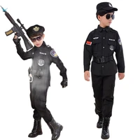 uniform carnival party cosplay costume holiday gift children anime policemen holloween party 2021 special kids army boy girl