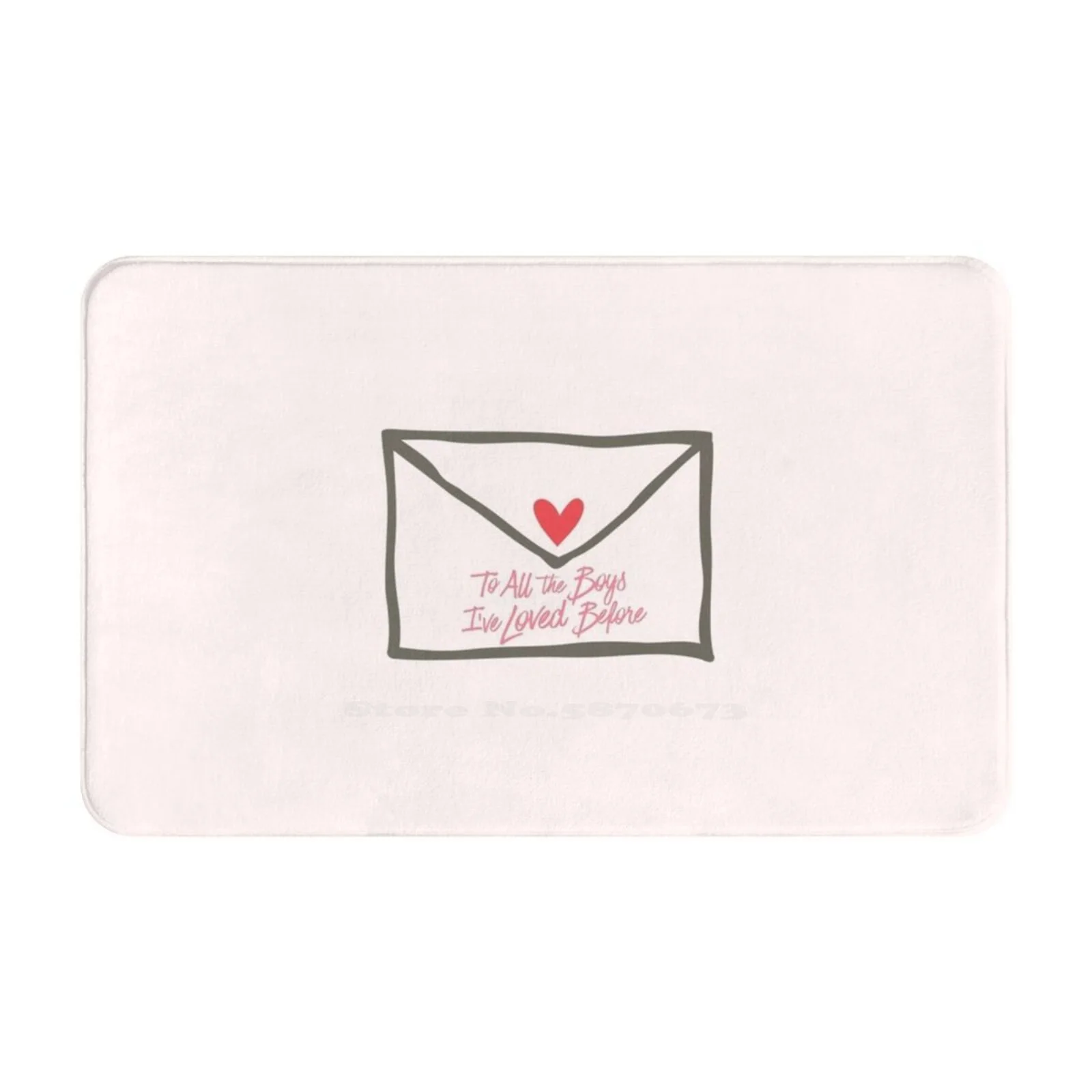 Ко всем мальчикам, которые я любил до 3 размеров, домашний коврик, комнатный ковер для всех мальчиков, которые любили перед Ноем центинео Петер кавинский