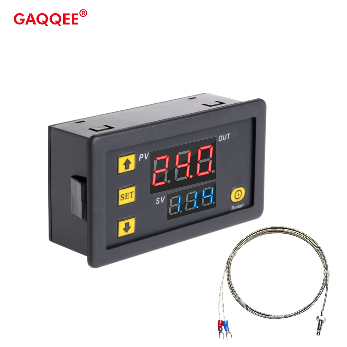 

W3230 12V 24V AC110-220V Probe line 20A Digital Temperature Control LED Display Thermostat With Heat/Cooling Control Instrument