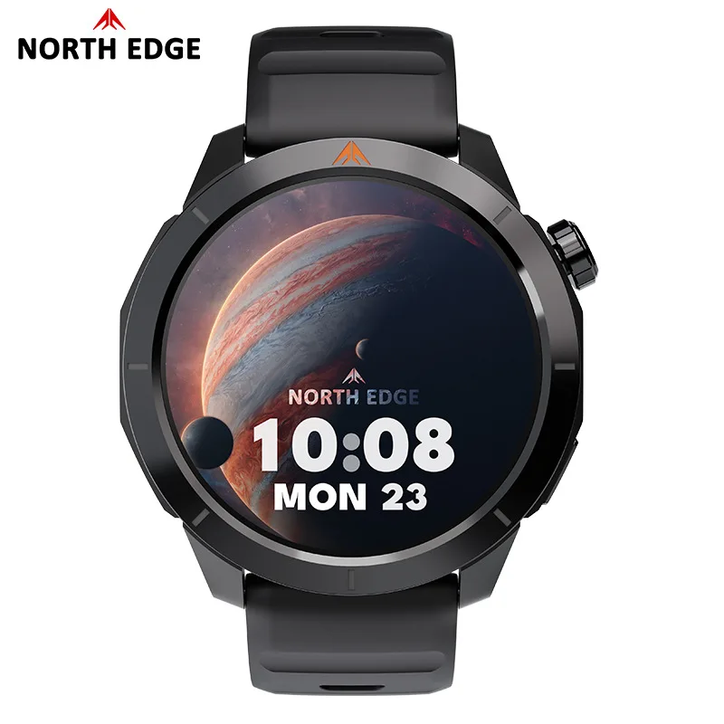 Фото НОВЫЕ СПОРТИВНЫЕ УМНЫЕ ЧАСЫ NORTH EDGE XTREK2 с GPS, AMOLED-экраном, Bluetooth-вызовами, компасом, измерением высоты, давления воздуха и функциями мониторинга здоровья №2