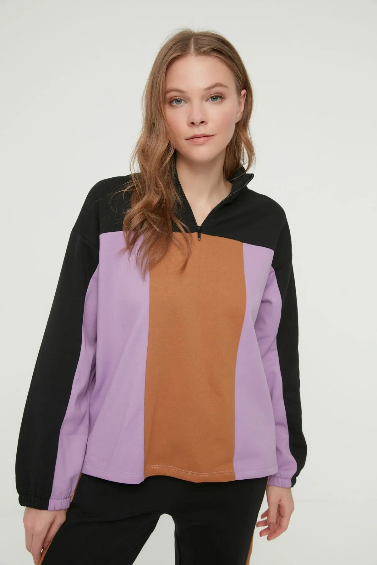 

Женская толстовка сиреневого цвета, облегающие вязаные толстовки, модные всесезонные новые дизайнерские пуловеры, флисовые толстовки