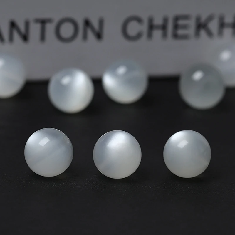 Natural Sunstone Orange Moonstone Loose Beads Crystal Single DIY Bracelet Jewelry Accessories Women