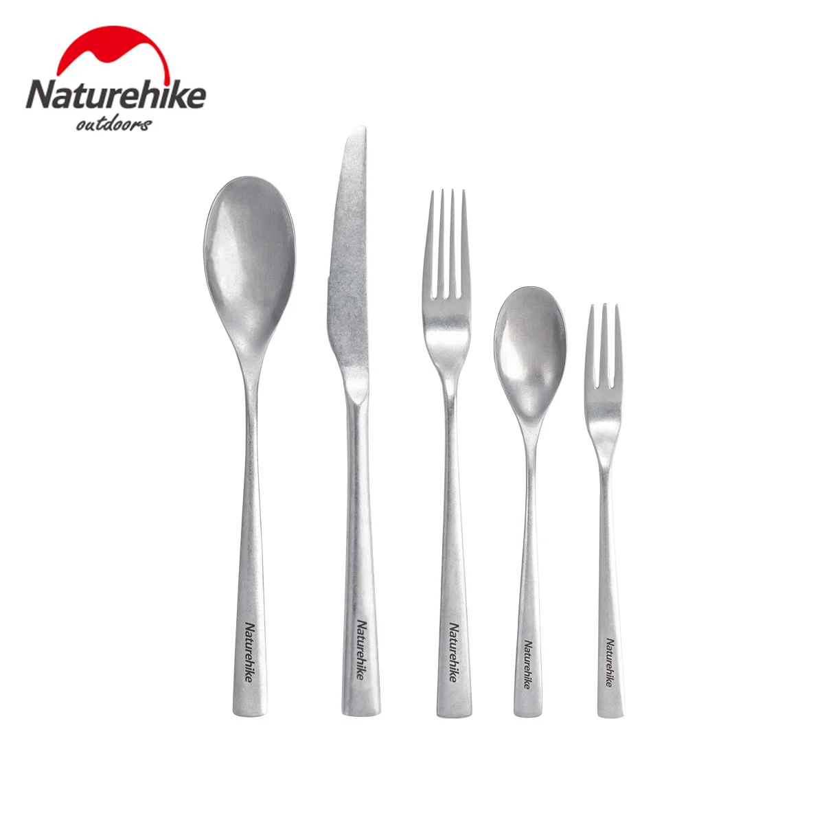 

Naturehike Stainless Steel Retro Camping Cutlery Set Outdoor Five-Piece Cutlery Set Suitable For Outdoor and Daily Use NH21SJ003