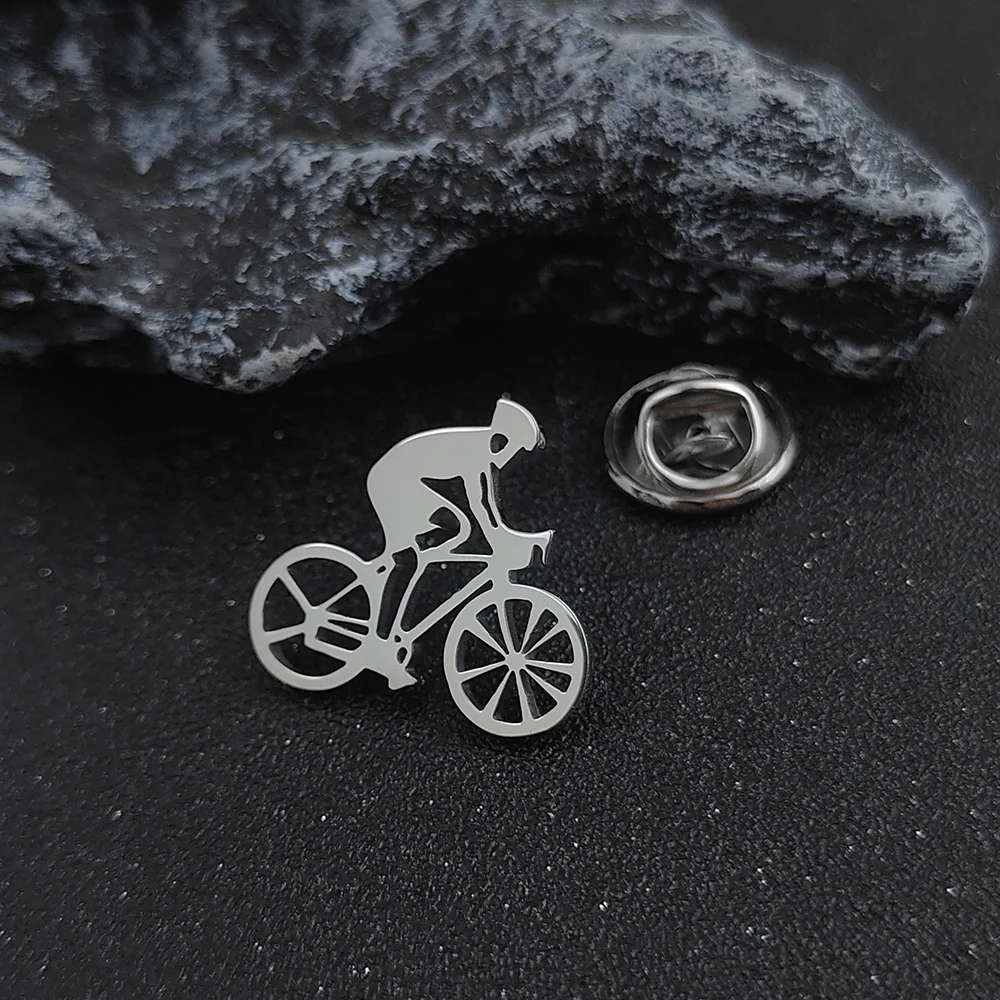 Мужская/женская брошь в форме велосипеда