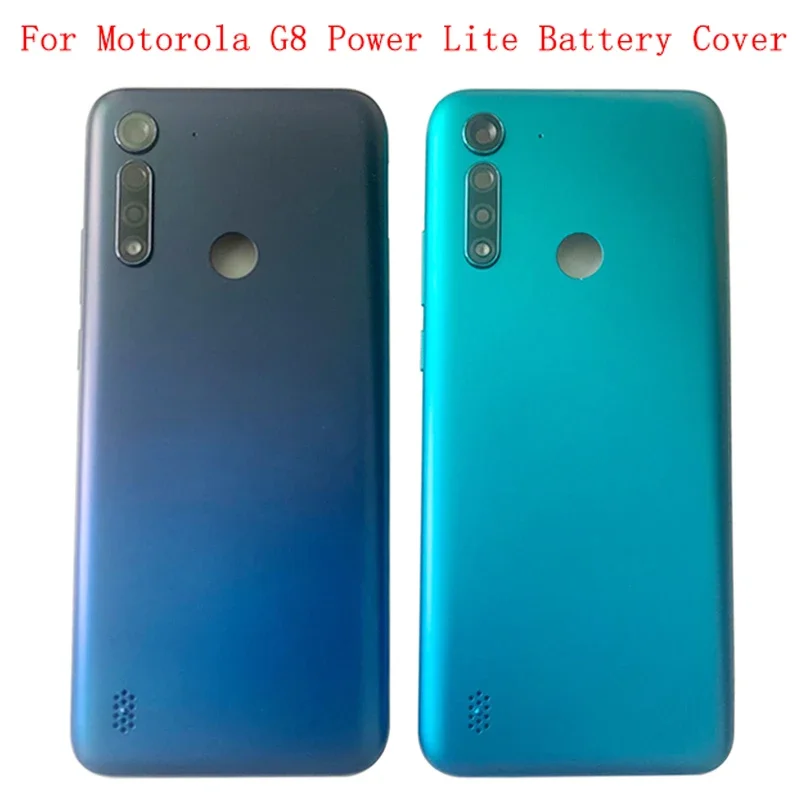 Задняя крышка батарейного отсека корпус для Motorola Moto G8 Power Lite задняя с рамкой