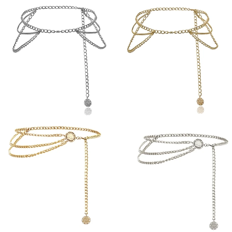 

Waist Chains Elegant Chain Belts For Dress Women Punk Pant Chain Body Jewelry