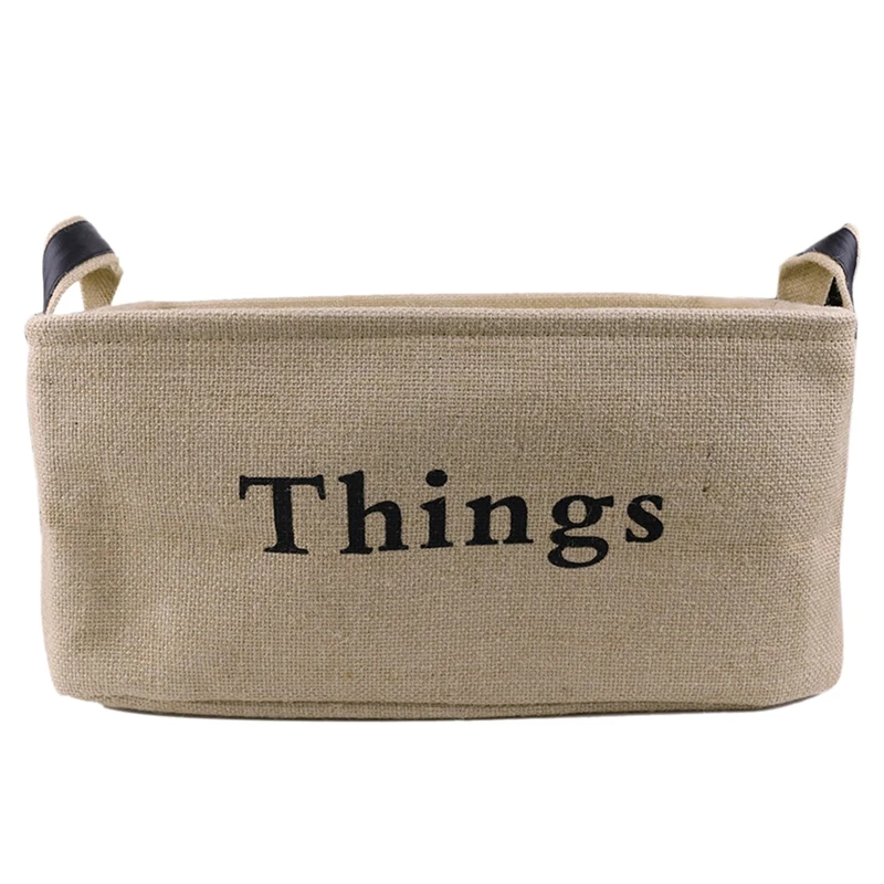 

Джутовая корзина для хранения, складная удобная корзина для хранения, Женский органайзер для одежды для спальни, шкафа, игрушек, белья