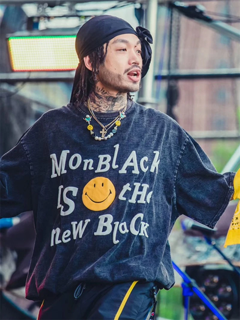 Мужская/женская футболка CPFM с трехмерным принтом коротким рукавом |