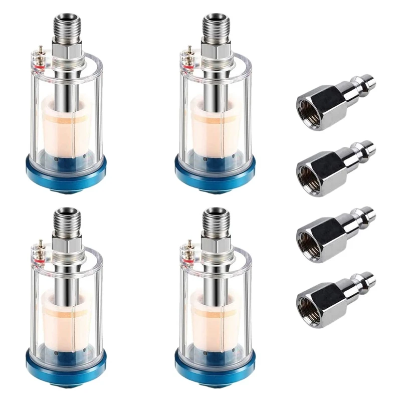 

HOT-4Pc масляный водяной сепаратор, воздушный компрессор, аксессуары, маленький пневматический распылитель, регулятор, фильтр для распылителя...