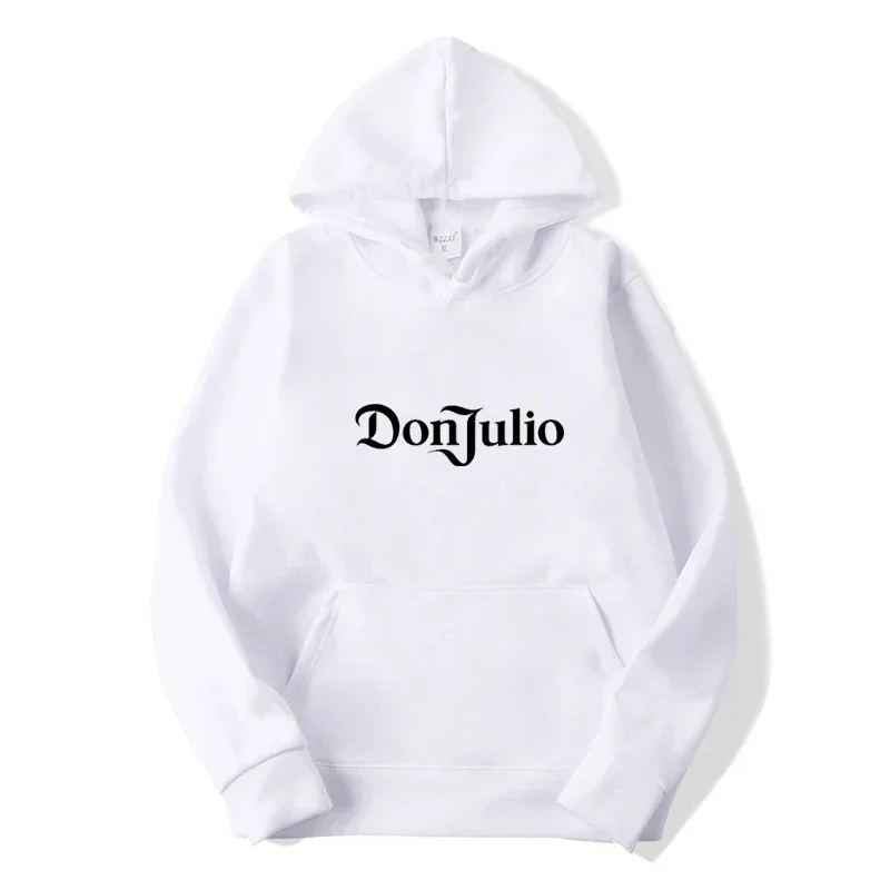 Don Julio толстовки с буквенным принтом осенние флисовые уличные капюшоном