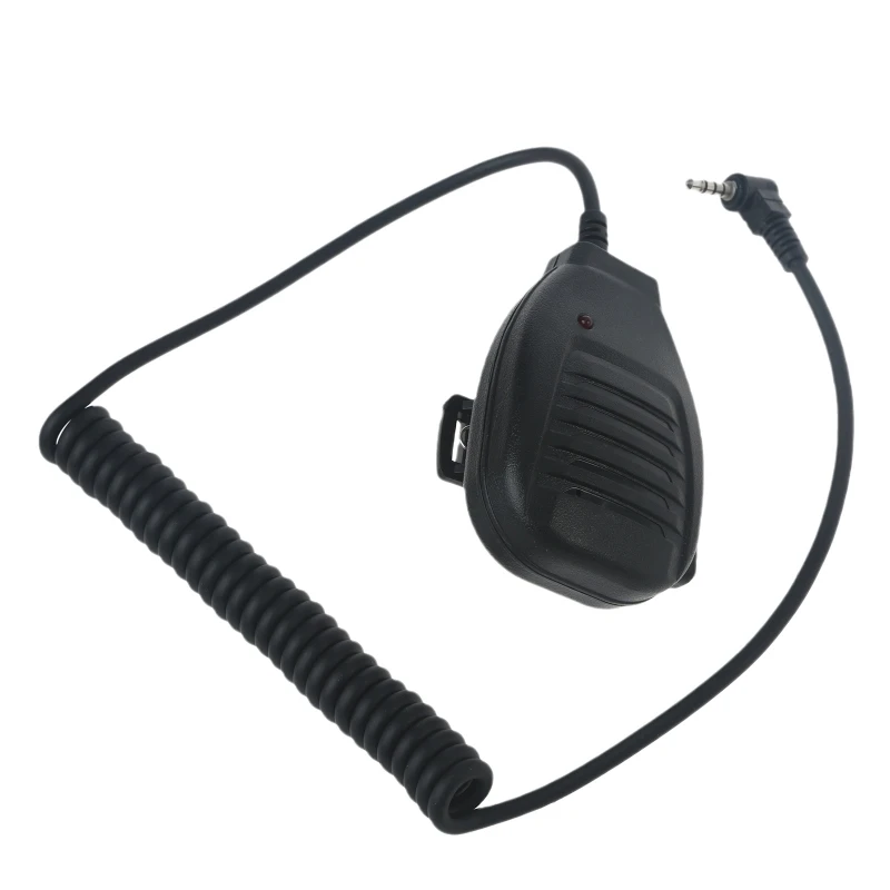 hand microphone with indicator high quality hand microphone compatible for baofeng bf t8 uv 3r bf t1 microphone free global shipping