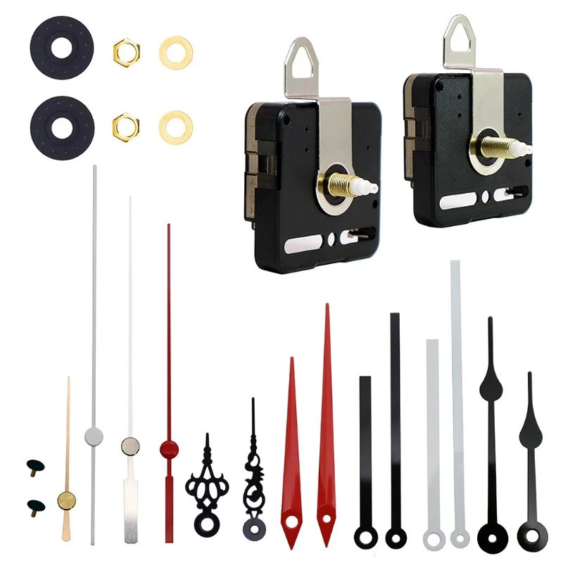 

Quartz Clock Movement Hands Wall Repair Tool Parts Set High Torque Long Hands Cross-Stitch Craft Clock Supplies