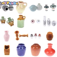 cute vintage porcelain flowerpot vase jar 112 scale handcrafted doll house miniature dollhouse accessories 123579pcsset
