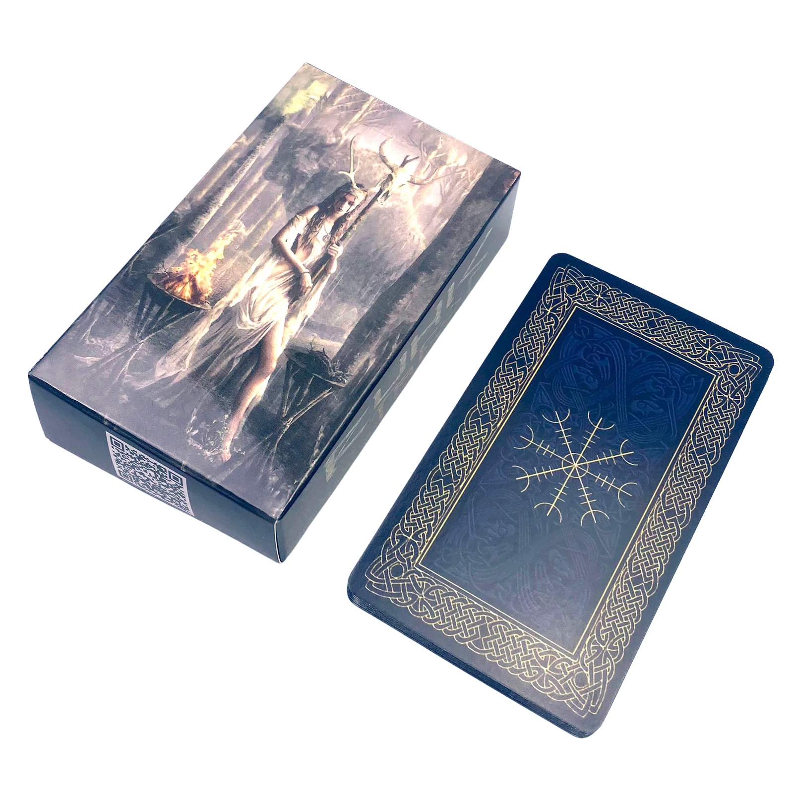 

Runic Tarot Cards Fate Divination Tarot Deck Family Party Playing Board Game For Beginner Fortune Telling Game English Version