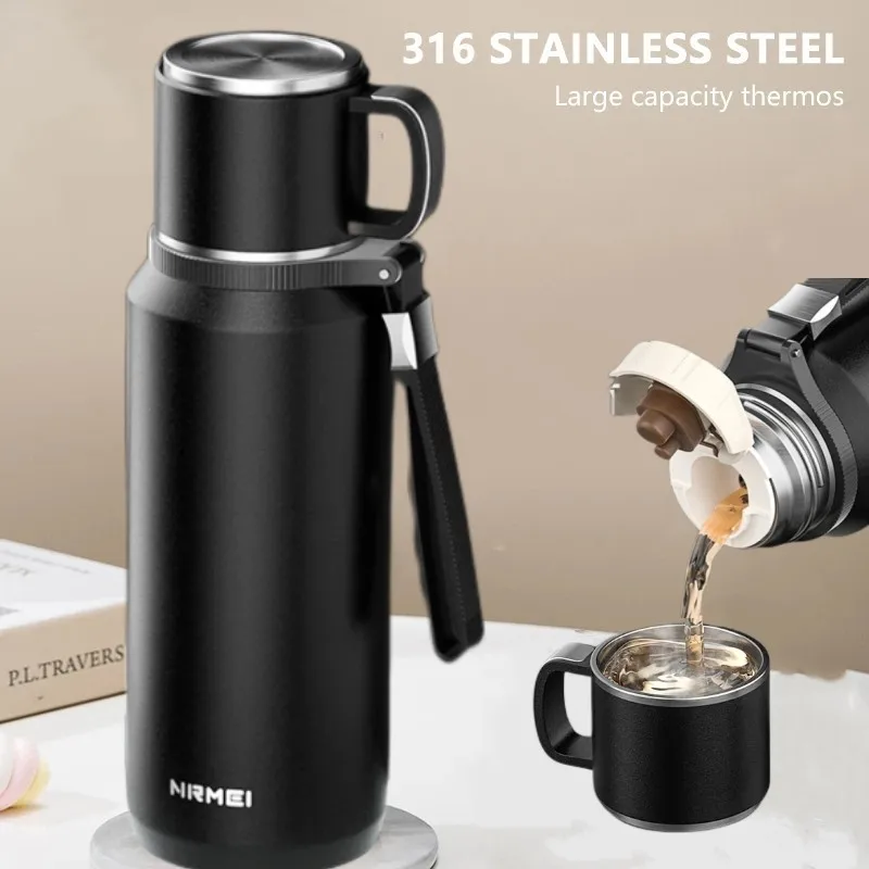 Bottle For Hot Coffee Vacuum Thermal Water Bottle Insulated  Cup Vacuum Flasks Double Wall Travel