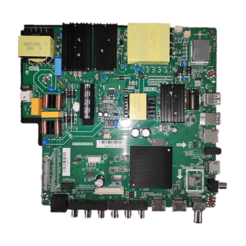 Бесплатная доставка! TP.HV553.PC821 4K WiFi сетевая ТВ материнская плата совместимая с несколькими языками, фотоэкран 108 Вт или 138 Вт