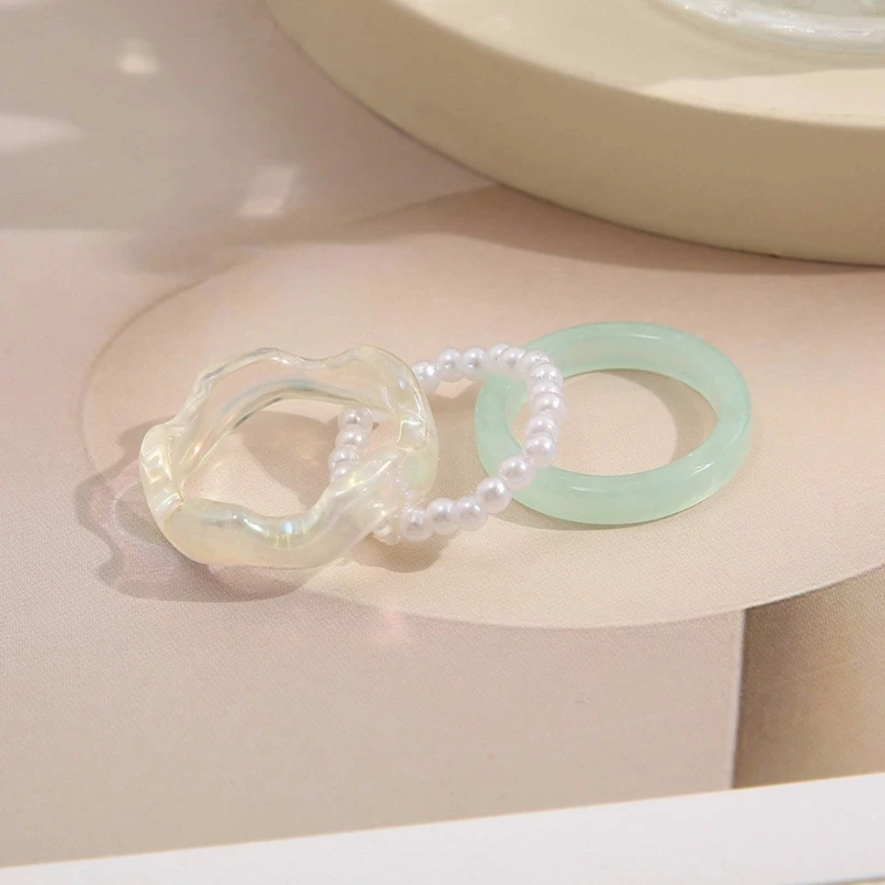 Штабелируемые кольца из смолы 3 шт