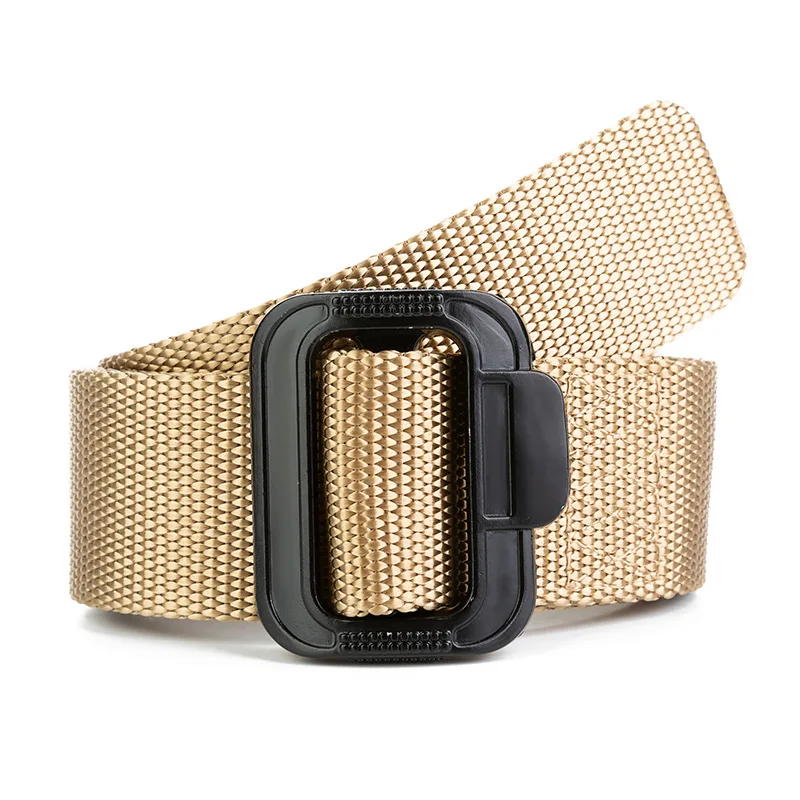 Nylon Canvas Wide Waist Straps Simple Design Army Belts Men Outdoor Travel Tactical Waist Belt Adjustable Belt Waistband