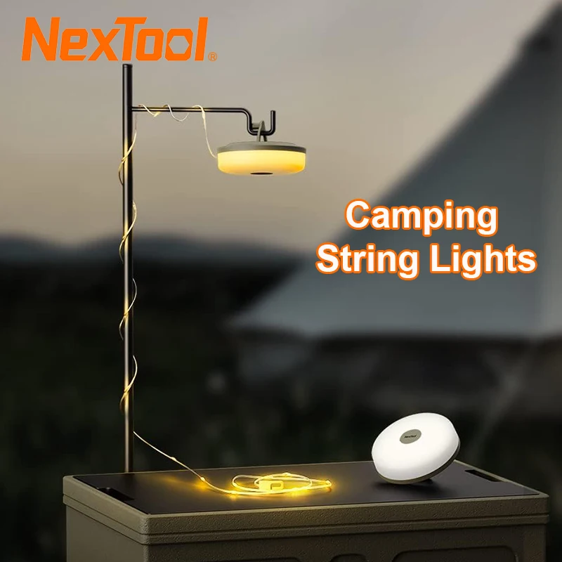 

Туристическая Светодиодная лента NexTool, 10 м, 1800 мАч, IPX4, водонепроницаемая