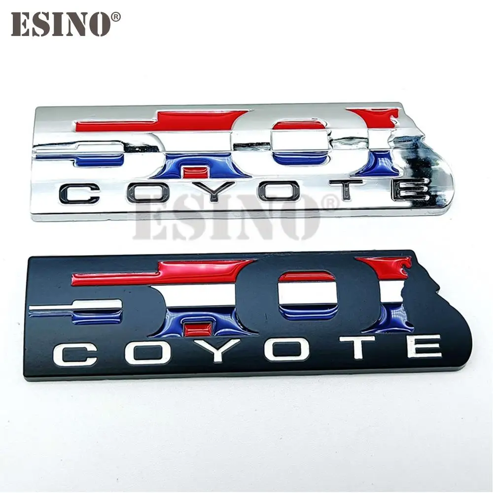 

Car Styling Shelby Coyote 5.0 V8 3D Metal Zinc Alloy Car Badge Body Rear Trunk Adhesive Emblem for Ford Mustang Shelby Coyote