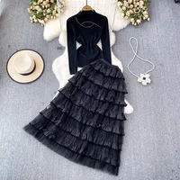 Женский трикотажный комплект из двух предметов#3