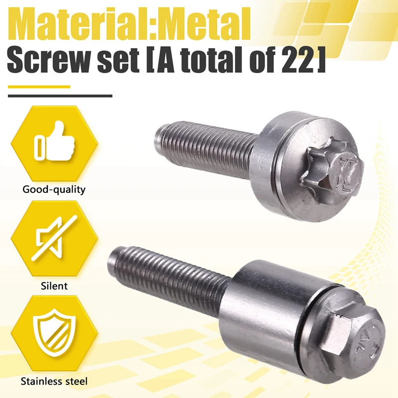 22 шт./комплект алюминиевые Винты для BMW E60 E61 E90 E91 Z4 11120409288