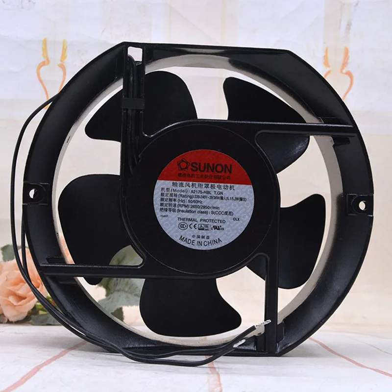 

A2175-HBL T.GN Fan 17251AC220V axial flow elliptical cooling fan 6 Month Warranty