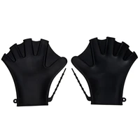 gloves swimming webbed swim water hand paddles training silicone resistance aquatic men surfing diving mittens fitness glove