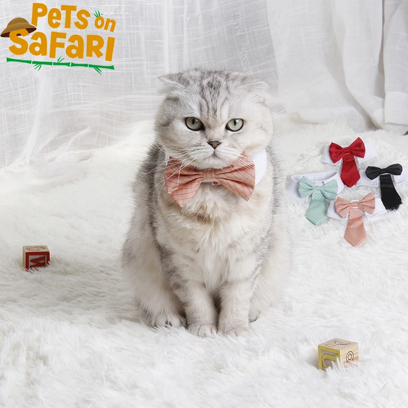 

Cat Cute Bow Tie Dog Fashion Dual Purpose Necktie Adjustable Kitten Neck Decoration Puppy Collar Beautiful Pet Accessories