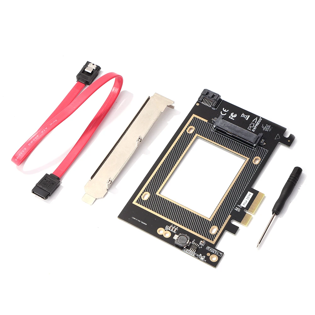 

Переходная карта U.2 U.2 NVME SSD, переходная карта Gen3x4 SFF 8639 до PCIE 3,0 X4, переходная карта для 2,5 дюймового U.2 NVME SSD, поддерживает WIN8/8,1/10/Fedora/Linux