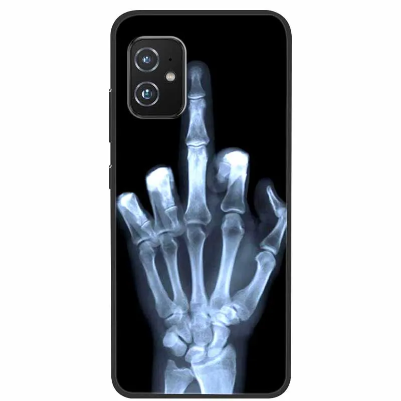 Чехол для телефона Asus Zenfone 8 ZS590KS черный силиконовый мягкий чехол на заднюю панель