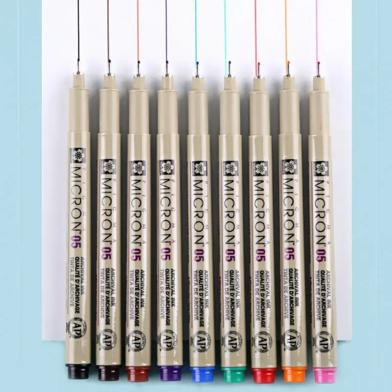 1 @ #1 шт. цветной пигментный лайнер пористые точечные ручки Pigma Micron маркерная ручка
