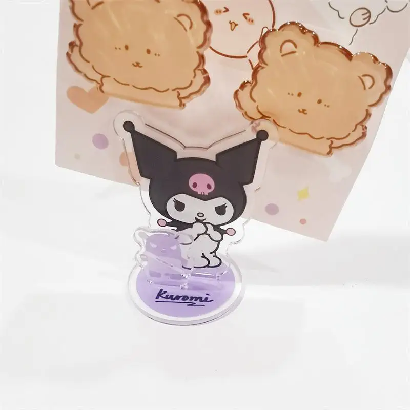Kawaii Sanriod аниме серия Kuromi Pachacco Милая мультяшная стойка фото зажим для студентов