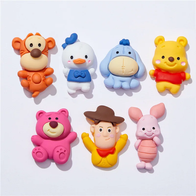 

10 Pcs Kawaii Cute Resin Character Animal Donkey Pig Flat Back Cabochons Scrapbooking DIY Jewelry Craft Decoration Accessories