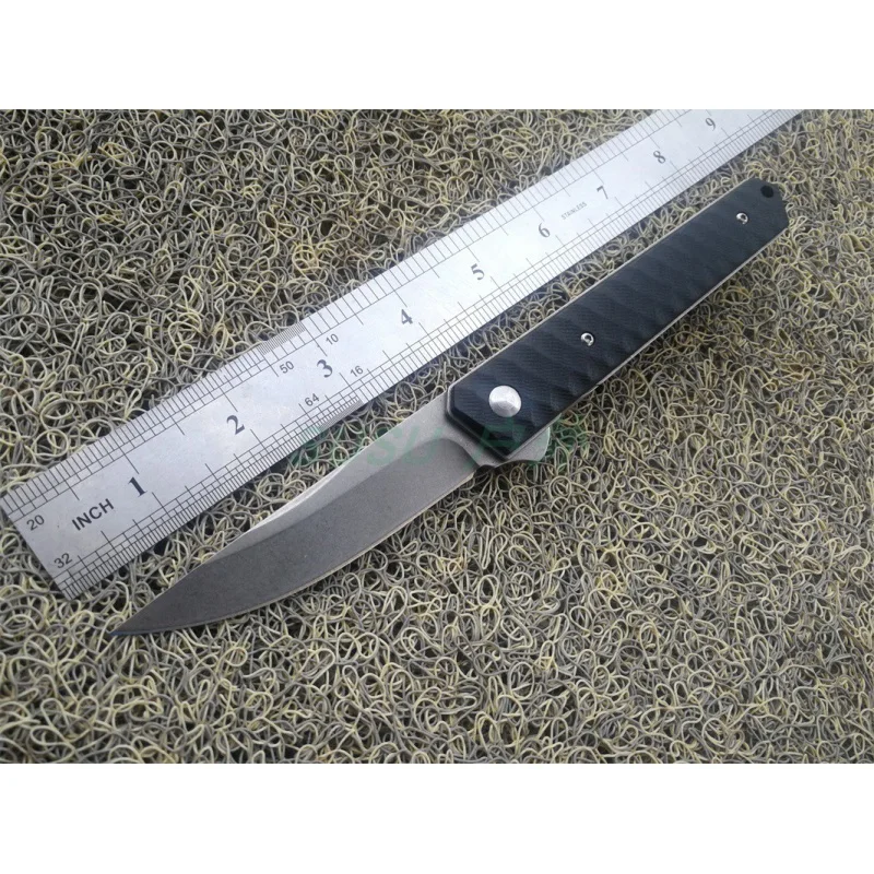 

High Quality GB-2A Folding Knife Outdoor Knife 8CR14MOV Edge G10 Handle Bearing System Quick Opening